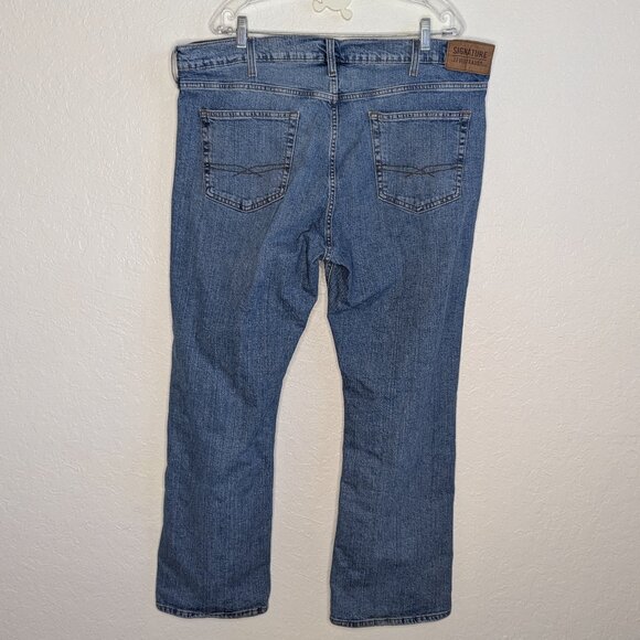 Levi Stratus Signature* Men's Washed Bootcut Blue Jeans~ Size W40 x L30 - Picture 2 of 15
